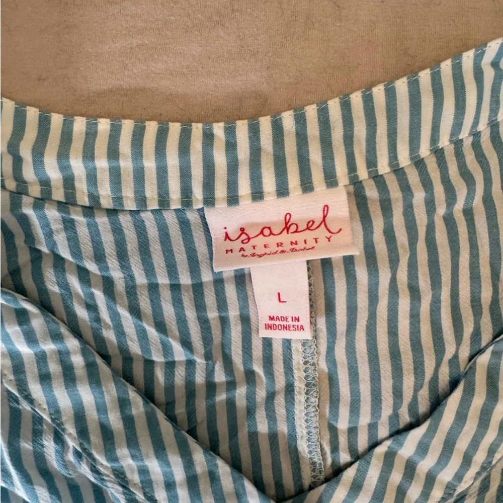 Isabel Maternity by Ingrid & Isabel Blue Striped Blouse - Picture 2 of 3